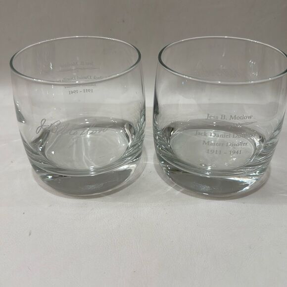 Jack Daniel’s Master Distiller Tennessee Whiskey 8 Ounce Glasses Tumblers Set 2 - Picture 3 of 9